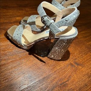 Steve Madden silver studded sandal